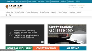 Hard Hat Training | Safety Certification | OSHA & OHS COMPLIANT