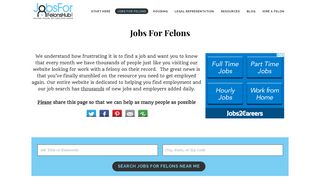 Jobs For Felons | 1000's of Felon Job Opportunities Updated Daily