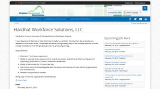 Hardhat Workforce Solutions, LLC | Virginia Employment Commission