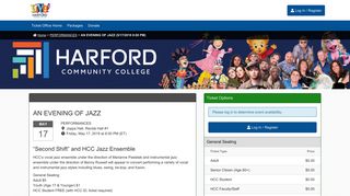 Harford Community College Ticket Sales - AN EVENING OF JAZZ