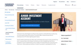 Junior Investment Account | Hargreaves Lansdown