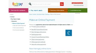 Make an Online Payment | Haringey Council