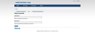User account | web.harker.org
