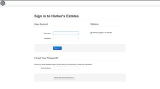 Sign in to Harker's Estates - Harker's Estates :: Login