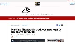 Harkins Theatres introduces new loyalty programs for 2018