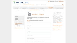 Become a Shopper | Harland Clarke