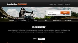 Make a payment | Harley-Davidson Insurance