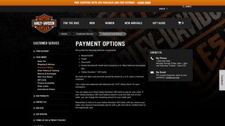 Help Center - Payment Options | Harley-Davidson USA