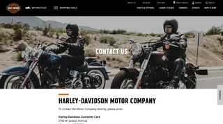 Contact Us | Harley-Davidson USA