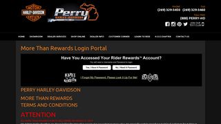 Rewards Portal | Perry Harley-Davidson® | Portage Michigan