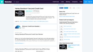 Harley-Davidson Secured Credit Card Reviews - WalletHub