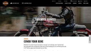 Motorcycle Extended Service Plans | Harley-Davidson USA