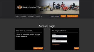 Harley-Davidson - Account Login