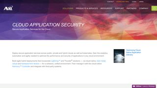 Cloud Application Security | A10 Networks