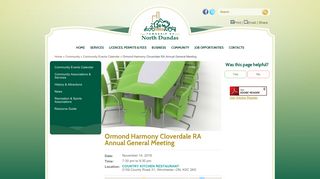 Ormond Harmony Cloverdale RA Annual General Meeting - Township ...