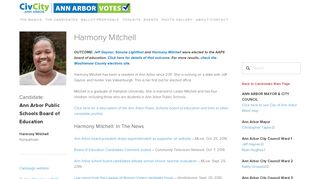 Harmony Mitchell — Ann Arbor Votes