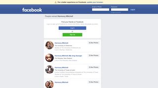 Harmony Mitchell Profiles | Facebook