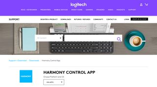 Harmony Control App - Logitech Support