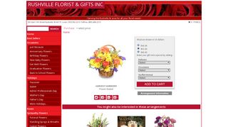 HARVEST HARMONY Flower Basket in Rushville, IN - RUSHVILLE ...