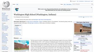 Washington High School (Washington, Indiana) - Wikipedia