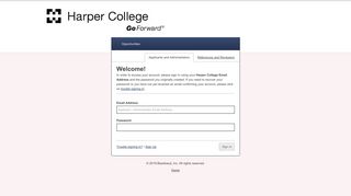 Sign In - Harper College Scholarships