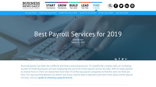 Best Online Payroll Services - Business News Daily