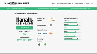 Harrah's Online Casino NJ - Freeplay Bonus Code For Harrah's Online