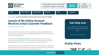 Launch of My Online Account Receives Great ... - Harrington Brooks