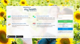 MyHealth - Login Page