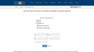 Find Someone in Jail - Harris County Sheriff's Office