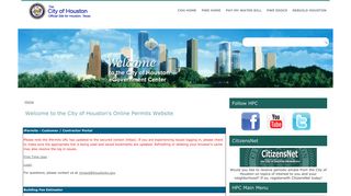 Welcome to the City of Houston's Online Permits Website | www ...