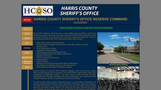 HCSO Academy - Harris County Sheriff's Office Reserve Command