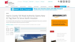 Harris County Toll Road Authority Opens New EZ Tag Store To Serve ...