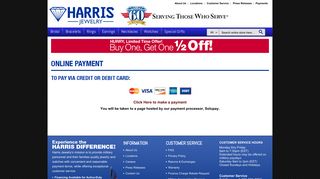 Online Payment - Harris Jewelry