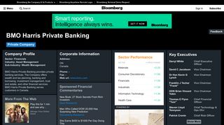 BMO Harris Private Banking: Company Profile - Bloomberg