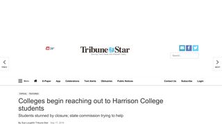 Colleges begin reaching out to Harrison College students | Local ...