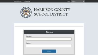 Login - Harrison County School District