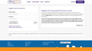 Harrow Housing Options - Login - locata.org.uk