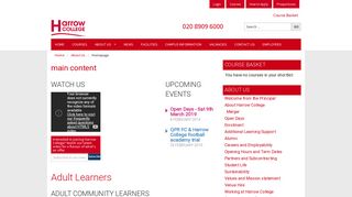 Homepage - Harrow College