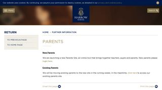 Parents | Harrow School