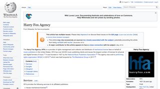 Harry Fox Agency - Wikipedia