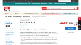 Auto Insurance from The Hartford - AARP Member Advantages
