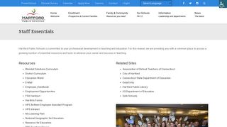 Staff Essentials | Hartford Public Schools