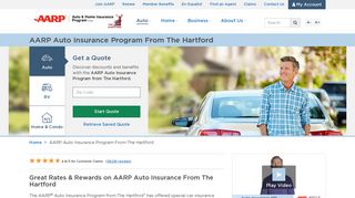 AARP Auto Insurance | AARP Car Insurance Quote | The Hartford