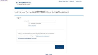 Login to your The Hartford SMART529 College Savings Plan account