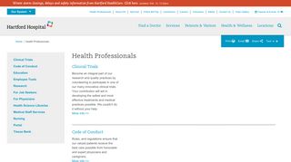 Health Professionals | Hartford Hospital