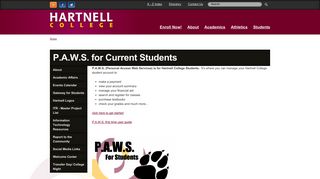 P.A.W.S. for Current Students | Hartnell College