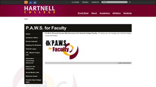 P.A.W.S. for Faculty | Hartnell College