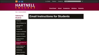 Email Instructions for Students - Hartnell College