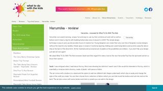 Harumika - review - What To Do With The Kids